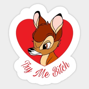 tough bambi Sticker